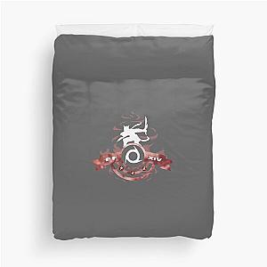 FFXIV Ninja - Ten Chi Jin (Red & White) Duvet Cover