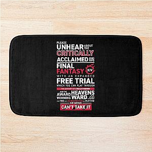 Eorzea is FULL, PLEASE GO AWAY - MMO FF14 FFXIV Bath Mat