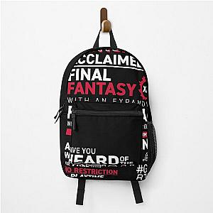 Great Community by the way GCBTW Promo - MMO FF14 FFXIV Backpack