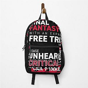 Eorzea is FULL, PLEASE GO AWAY - MMO FF14 FFXIV Backpack