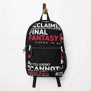 Eorzea is FULL - MMO FF14 FFXIV Backpack