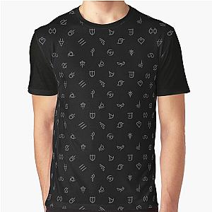 FFXIV - All Jobs Symbols Pattern Graphic T-Shirt