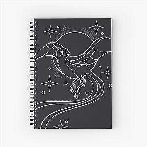 FFXIV - Starbird (White Lineart) Spiral Notebook
