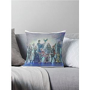 Final Fantasy XIV Endwalker Poster Throw Pillow