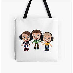 FGTeeV Bags - HAPPY FGTeeV  - FAMILY PLUSHIE BUNDLE (2022) All Over Print Tote Bag RB2709