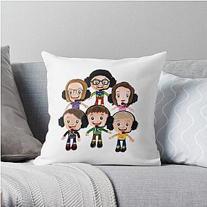 FGTeeV Pillows - HAPPY FGTeeV  - FAMILY PLUSHIE BUNDLE (2022) Throw Pillow RB2709