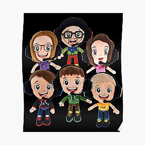 FGTeeV Posters - HAPPY FGTeeV  - FAMILY PLUSHIE BUNDLE (2022)   Poster RB2709