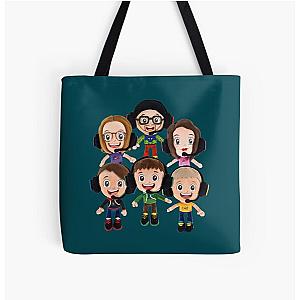 FGTeeV Bags - HAPPY FGTeeV  - FAMILY PLUSHIE BUNDLE (2022)   All Over Print Tote Bag RB2709