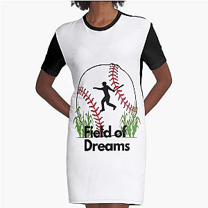 Retro Vintage Field Of Dreams Gift For Everyone Graphic T-Shirt Dress