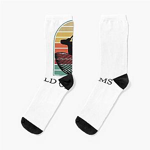 Funny Gift Field Of Dreams Retro Wave Socks