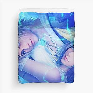 Tidus and Yuna Final Fantasy X Poster Revamp Duvet Cover