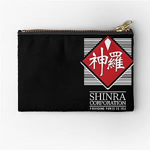 Final Fantasy VII Shinra Corp T-Shirt - Inspired by FF7 Corporation by Rev-Level Zipper Pouch