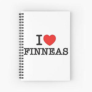 I Love Finneas Spiral Notebook