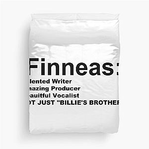 facts about Finneas Duvet Cover