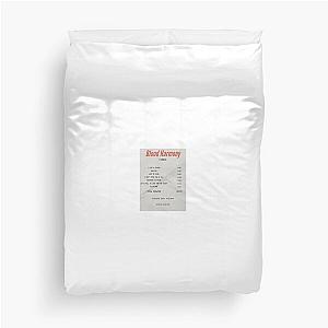 Blood Harmony - FINNEAS Album - receipt sticker  Duvet Cover