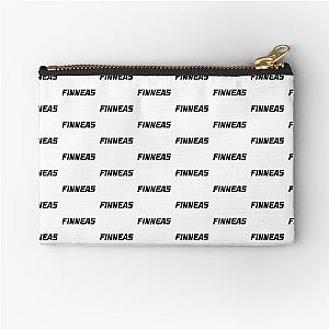 Finneas Race Font - Black Zipper Pouch