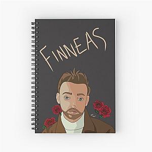 Finneas roses print  Spiral Notebook