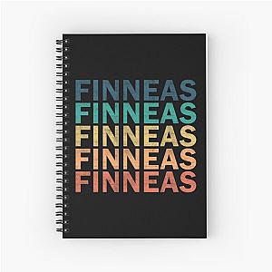 Finneas Name T Shirt - Finneas Vintage Retro Name Gift Item Tee Spiral Notebook