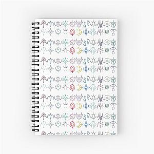 Watercolor Fire Emblem Three House Crest Spiral Notebook