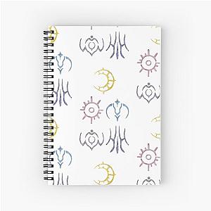 Watercolor Golden Deer Crests Fire Emblem Three House Spiral Notebook