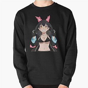 Fire Force - Tamaki Peace Sign Peeker Pullover Sweatshirt RB2806