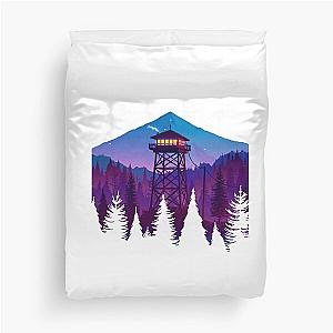 Firewatch tower Duvet Cover