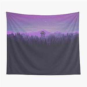 Firewatch Nighttime Art Design - 4k Tapestry