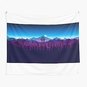 Firewatch Nighttime Art Design - 4k Tapestry