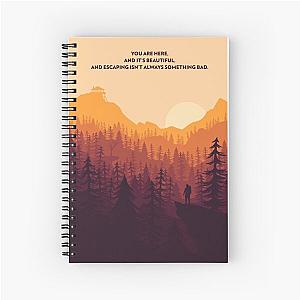 Firewatch Minimalist Quote Spiral Notebook