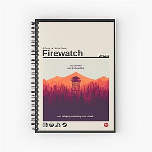 Firewatch Poster Spiral Notebook