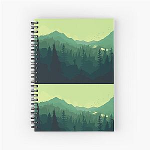 Firewatch landscape Spiral Notebook