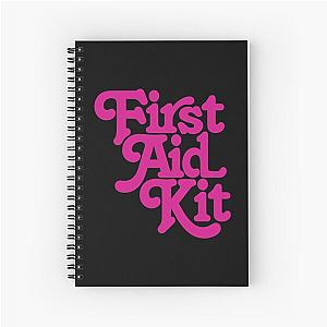 First Aid Kit Band Pink Spiral Notebook