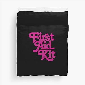 First Aid Kit Band Pink Duvet Cover