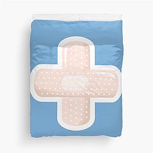 First Aid Kit Plaster - Blue Duvet Cover