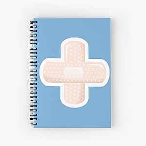 First Aid Kit Blue Spiral Notebook