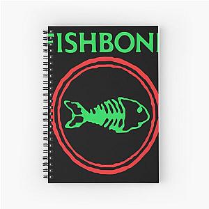 Fishbone Retro Punk Rock and Roll Band Spiral Notebook