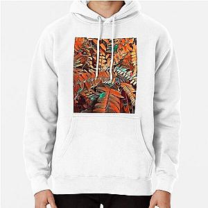 Colorful Fishbone Fern Pullover Hoodie