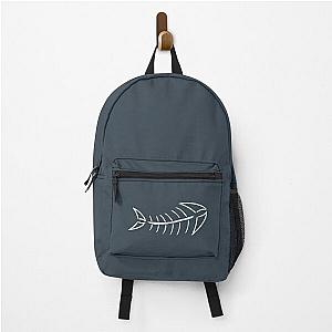 Hand drawn fishbone.  Backpack