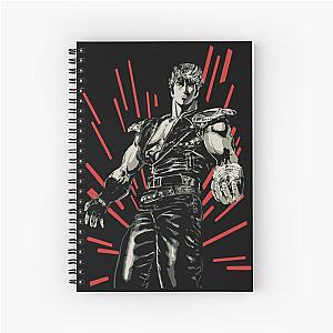 Retro Vintage Fist of the North Star Spiral Notebook