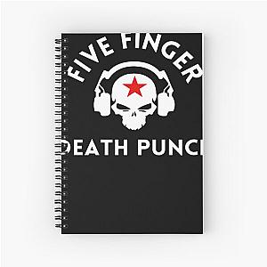 five finger death punch skullmusic  Spiral Notebook