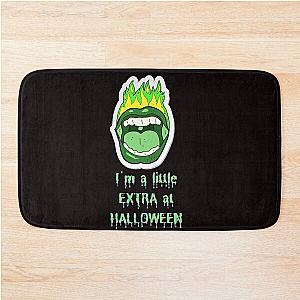 Green Flaming Lips Halloween Bath Mat