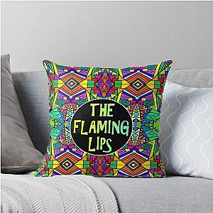 The Flaming Lips Psychedelic Pattern Throw Pillow