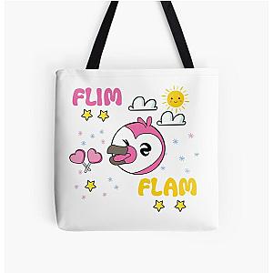 Flim flam flamingo All Over Print Tote Bag