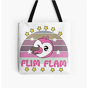 Flim flam flamingo All Over Print Tote Bag