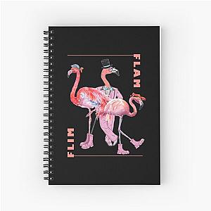 Flim Flam Flamingo Family Design Spiral Notebook