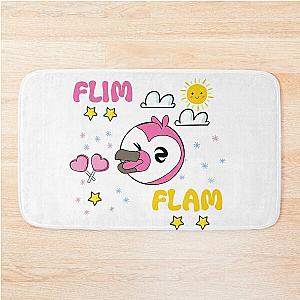 Flim flam flamingo Bath Mat