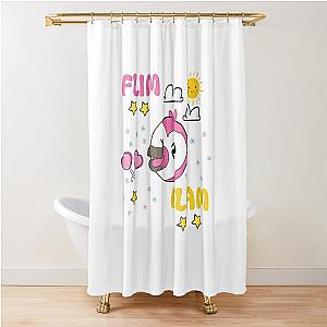 Flim flam flamingo Shower Curtain