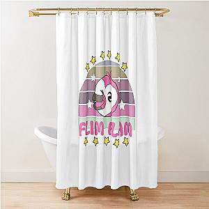 Flim flam flamingo Shower Curtain