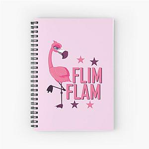 Flim flam flamingo- Funny Flamingo Flim Flam Spiral Notebook