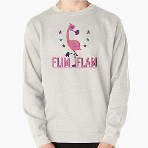 Flim flam flamingo- Funny Flamingo Flim Flam Pullover Sweatshirt